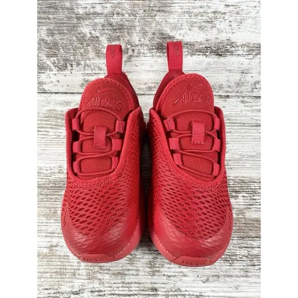 Toddler Nike Air Max 270 University Red Sz 7C Athletic Gym EUC!