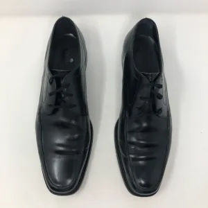 Tod’s 8 mens dress shoes black patent 0265 leather squared toe