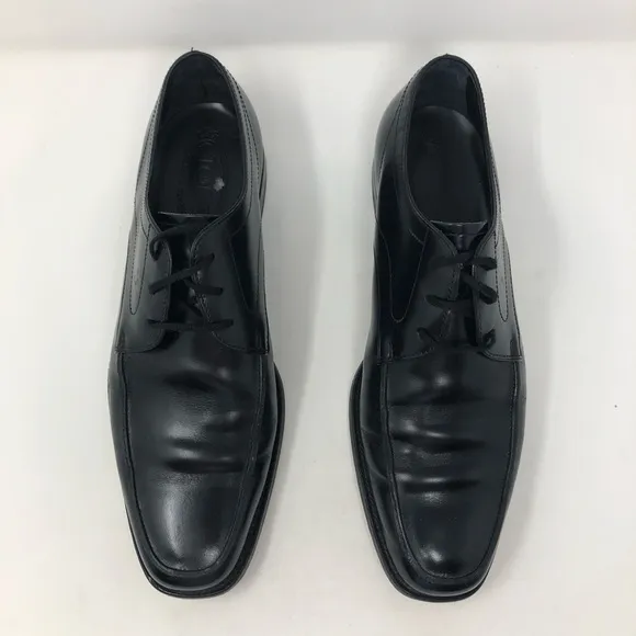 Tod’s 8 mens dress shoes black patent 0265 leather squared toe