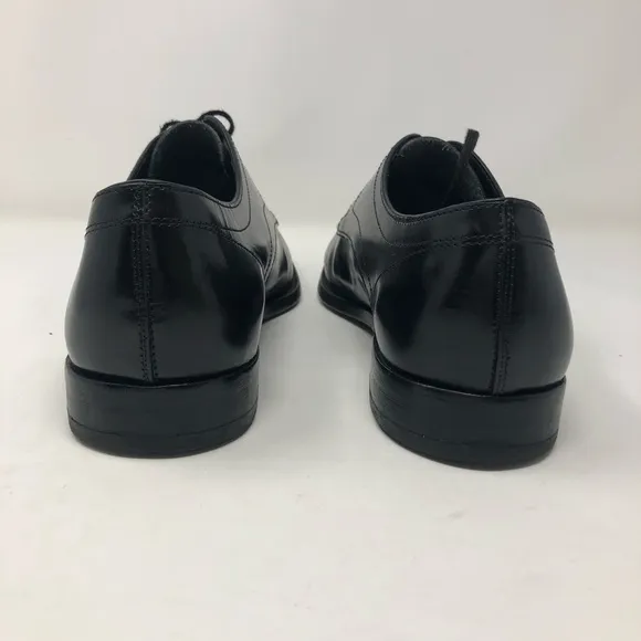 Tod’s 8 mens dress shoes black patent 0265 leather squared toe