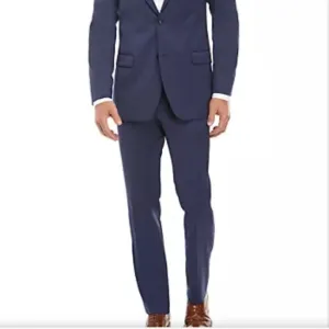 Tommy Hilfiger Slim Fit Stretch Dress Pants 36W 42R in Blue