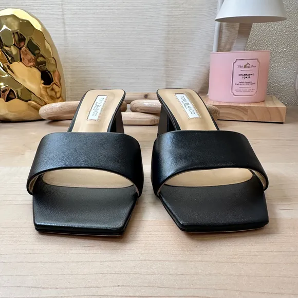 Tony Bianco‎ Kamira Black Mules Sandals, Size 5.5