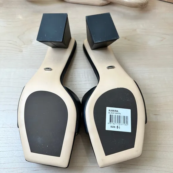 Tony Bianco‎ Kamira Black Mules Sandals, Size 5.5