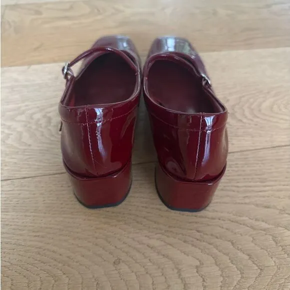 Tony Bianco - Wynnie Mary Jane Patent Shoes in Bordeaux Dark Red