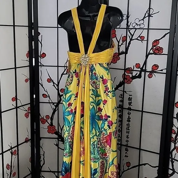 Tony Bowls Paris Cross Bodice Gown