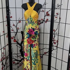 Tony Bowls Paris Cross Bodice Gown
