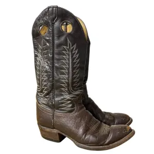 Tony Lama #6218 Buckaroo Men's Leather Pointed Toe Cowboy Western Boots Sz 9D