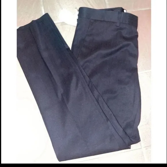 Topman Premium Men's black Slim Fit Dress Pants Adjustable Waist 32/32