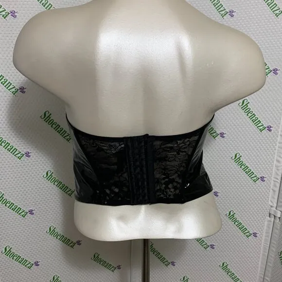 Torrid Bustier Corset Patent Leather Costume Halloween Lingerie Plus 2 18 20