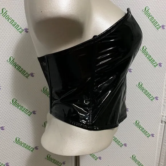Torrid Bustier Corset Patent Leather Costume Halloween Lingerie Plus 2 18 20