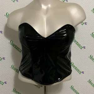 Torrid Bustier Corset Patent Leather Costume Halloween Lingerie Plus 2 18 20