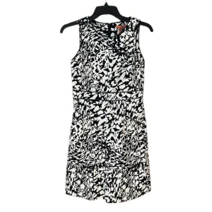 Tory Burch black and white sleeveless print dress, size 2