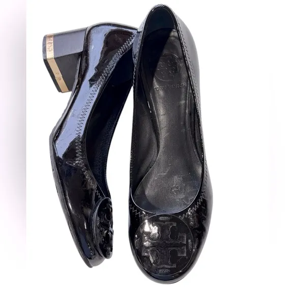Tory Burch Black Patent Leather Women's Shoes