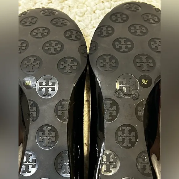 Tory Burch Black Patent “Reva” Pumps