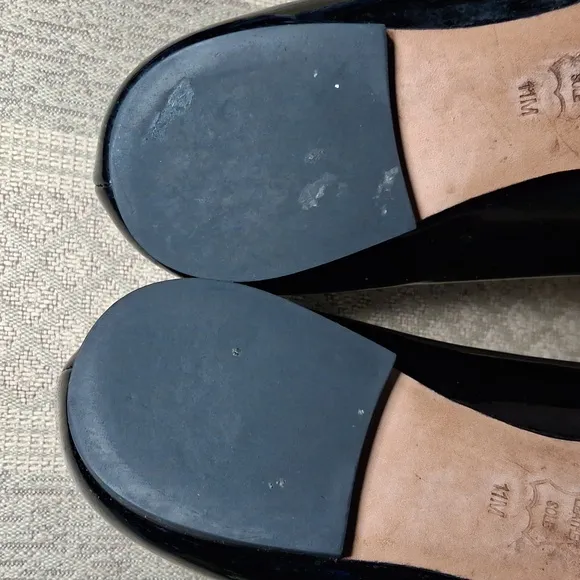 Tory Burch Claire Black Patent Leather Flats