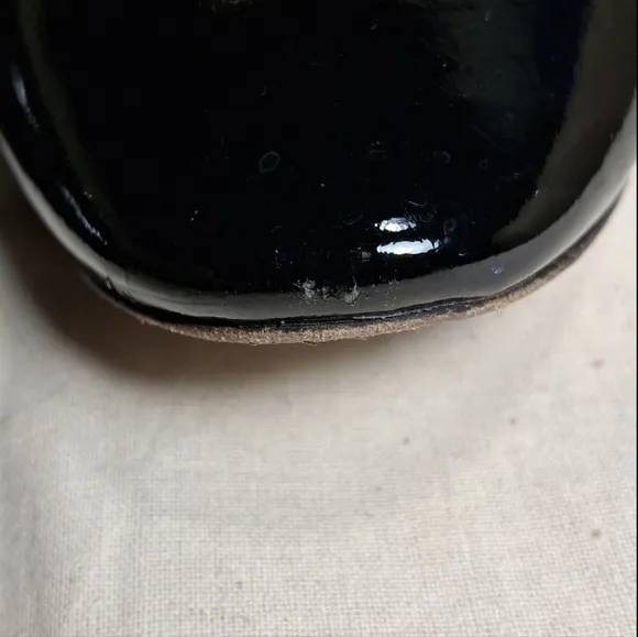 Tory Burch Claire Black Patent Leather Flats