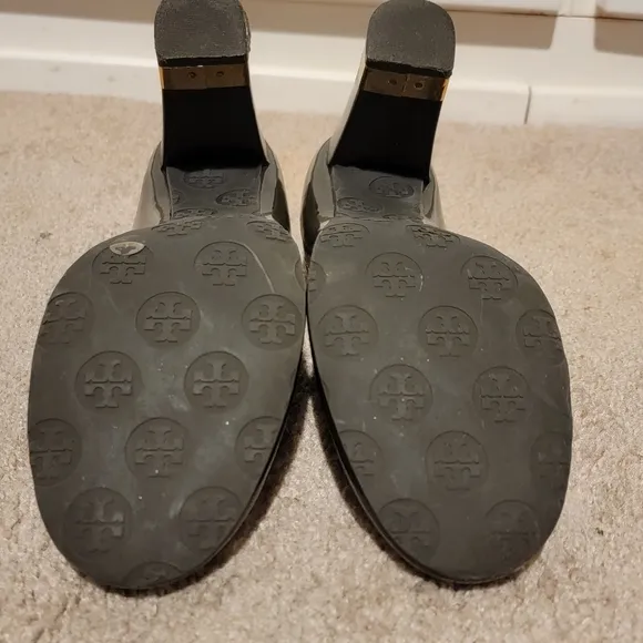 Tory Burch Maddie Brown Patent Leather Pumps Heels Size 8
