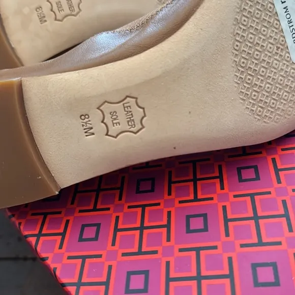 Tory Burch Royal Tan Ballet Flats