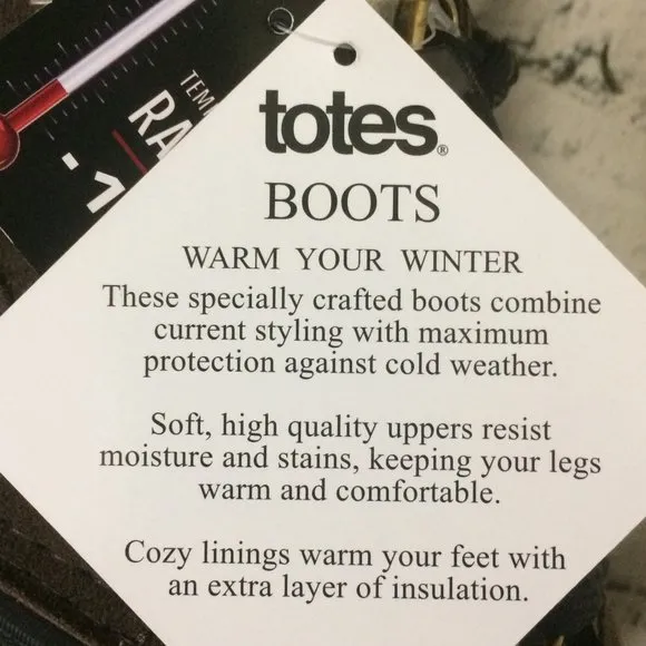 Totes Spencer Men's Waterproof Winter Boots 8