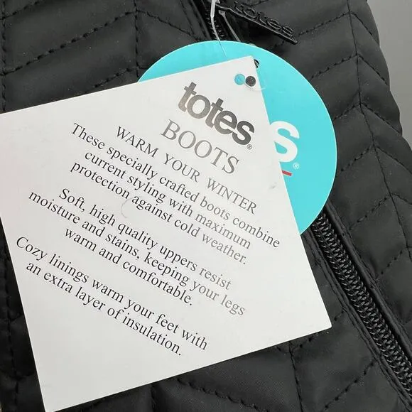 Totes Women's Rain &amp; Snow Boots Insulated Warm Fur-Lined,
