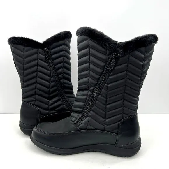 Totes Women's Rain &amp; Snow Boots Insulated Warm Fur-Lined,