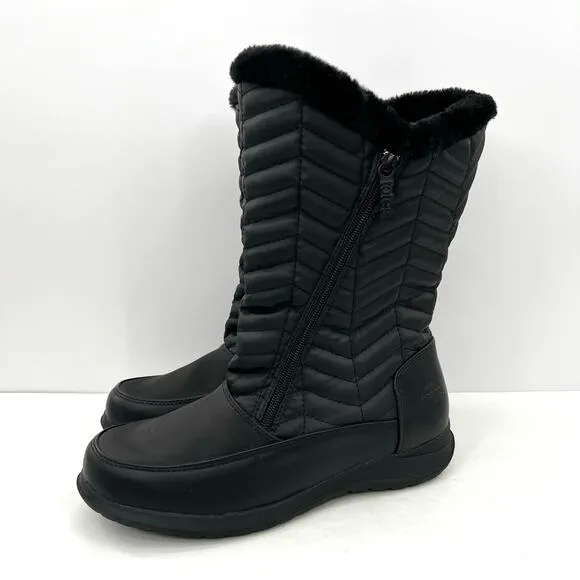 Totes Women's Rain &amp; Snow Boots Insulated Warm Fur-Lined,