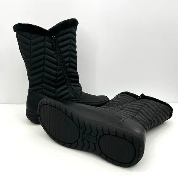 Totes Women's Rain &amp; Snow Boots Insulated Warm Fur-Lined,
