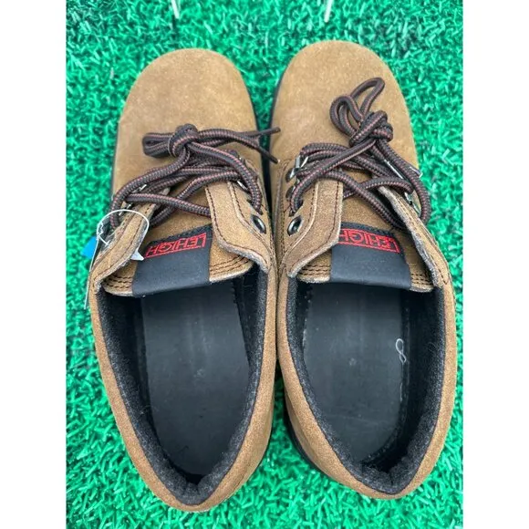 Transports Work Shoes Suede Leather Lace Up Oxford Chunky Platform size 8W