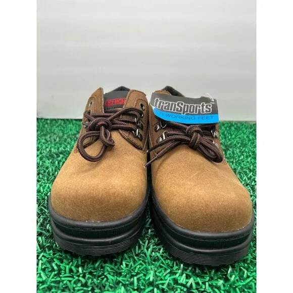 Transports Work Shoes Suede Leather Lace Up Oxford Chunky Platform size 8W