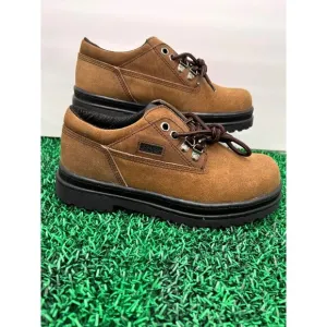 Transports Work Shoes Suede Leather Lace Up Oxford Chunky Platform size 8W