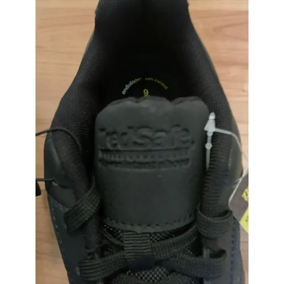 Tredsafe Mens Axel Oil &amp; Slip Resistant Occupational Shoes Sneaker Black Size 9