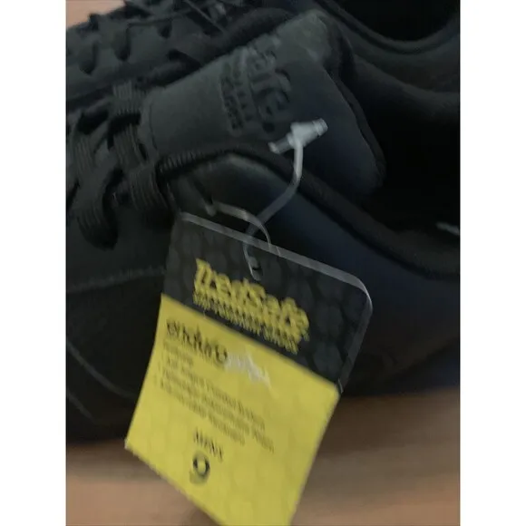 Tredsafe Mens Axel Oil &amp; Slip Resistant Occupational Shoes Sneaker Black Size 9