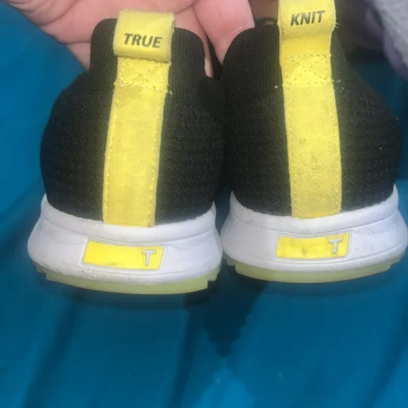 True Men’s Knit II Golf Shoes Mens 8.5 Yellow Black