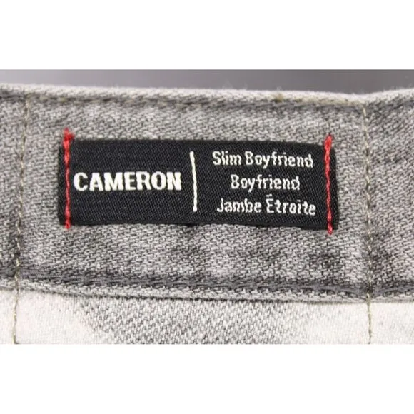 True Religion Distressed Cameron Acid Wash Grunge Slim Boyfriend Jeans 24x29