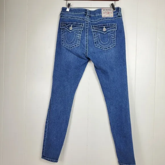 True Religion Jeannie curvy mid rise skinny jeans size 28
