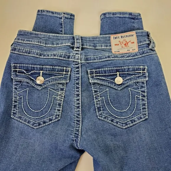 True Religion Jeannie curvy mid rise skinny jeans size 28