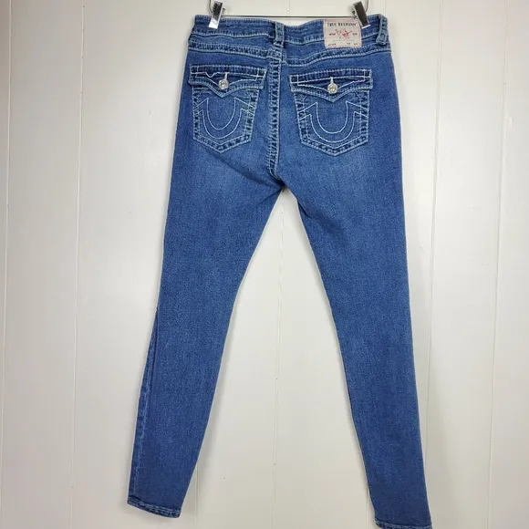 True Religion Jeannie curvy mid rise skinny jeans size 28