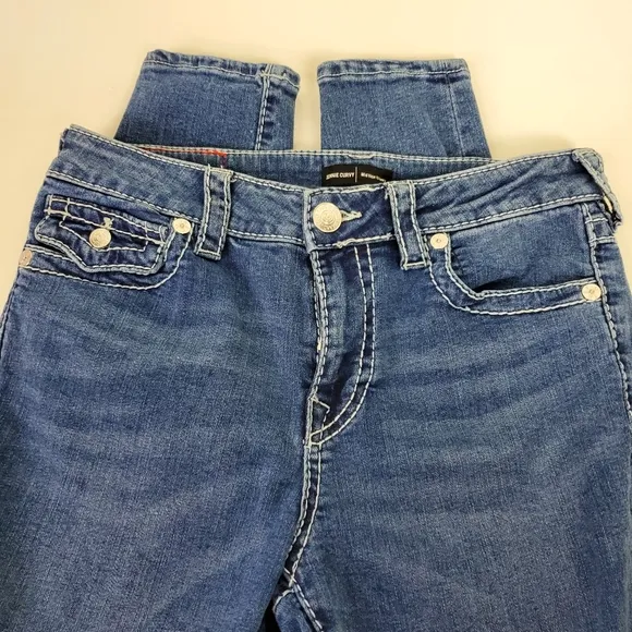 True Religion Jeannie curvy mid rise skinny jeans size 28
