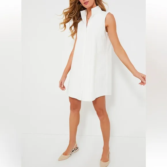 TUCKERNUCK White Sleeveless Charlie Dress