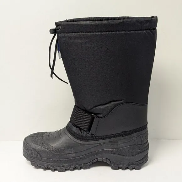 Tundra Mountaineer Waterproof Winter Boots, Black, Men's 11 M
