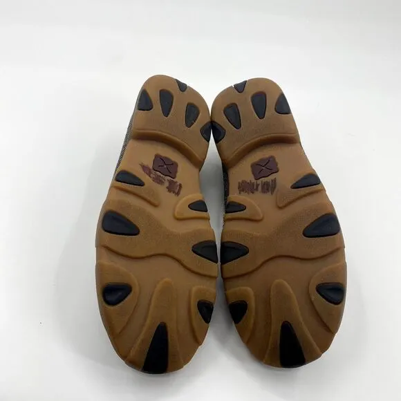 Twisted X Mens Driving Moc Boat Shoes Mens 10 M ECO Dust Western Slip Resistant‎