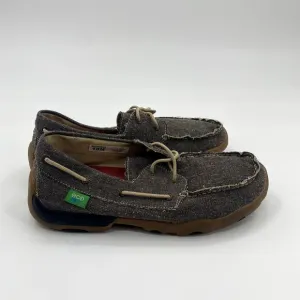 Twisted X Mens Driving Moc Boat Shoes Mens 10 M ECO Dust Western Slip Resistant‎