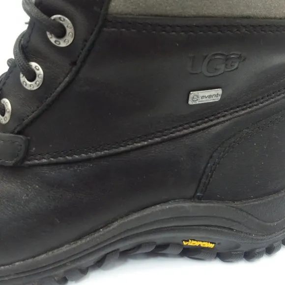 UGG Adirondack II Event Waterproof Boots Vibram Sole Black Gray 1906 Women's 7