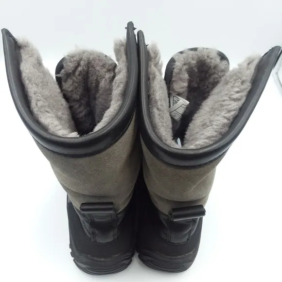 UGG Adirondack II Event Waterproof Boots Vibram Sole Black Gray 1906 Women's 7