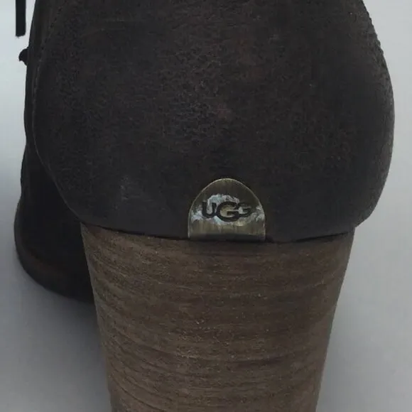 UGG Analise Ankle Boots Leather Sheepskin 10