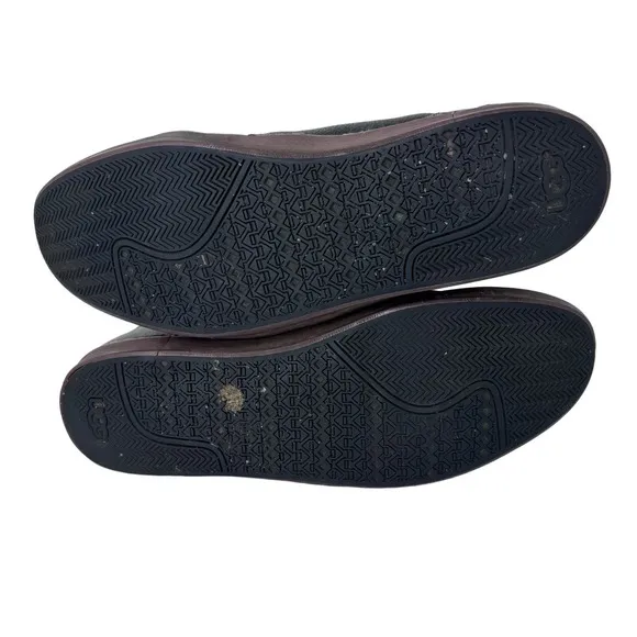 UGG Ankle Chukka Boots Round Toe‎ Lace Up Waterproof Lined Leather Black Size 14