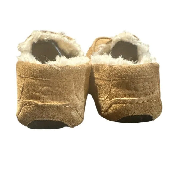 UGG ASCOT MEN CHESTNUT SUEDE SLIPPERS SIZE 9