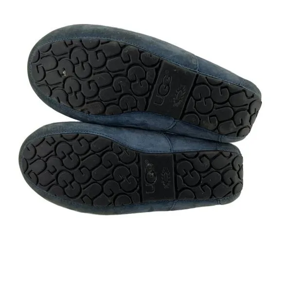 UGG Ascot Wool Men’s Slippers Navy Size 12
