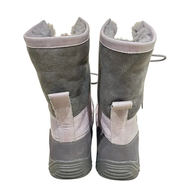 UGG Australia Adirondack Gray waterproof sheepskin lined Boots vibram soles 10