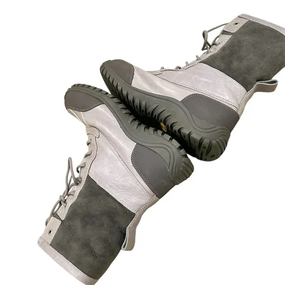 UGG Australia Adirondack Gray waterproof sheepskin lined Boots vibram soles 10